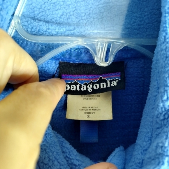 Patagonia R3 Regulator Vintage 00's Blue Fleece Full Zip Up Jacket Sz S - Picture 7 of 9